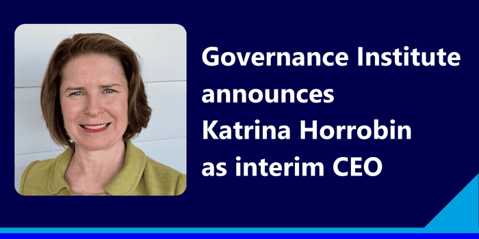 Governance Institute announces Katrina Horrobin as interim CEO