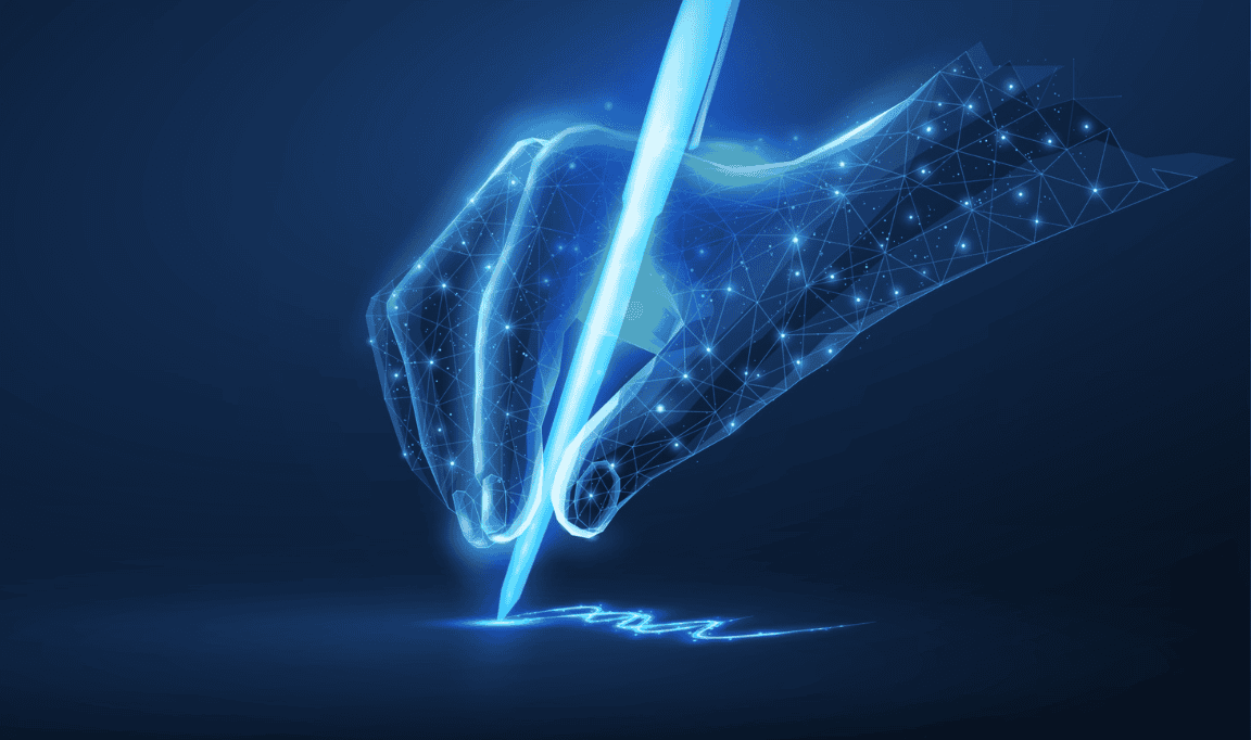 Digital hand writing
