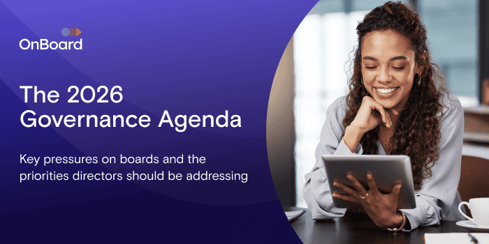 The 2026 Governance Agenda