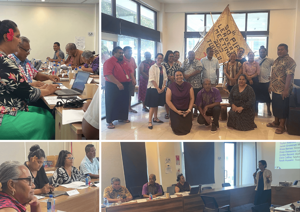 Collage of photos of training participants